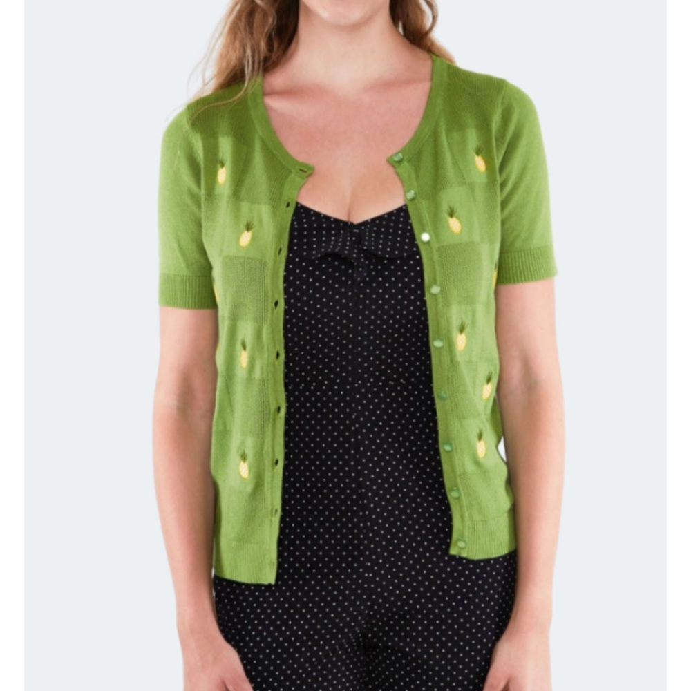 Voodoo Vixen Peyton Pineapple Cardigan UK 14 US 10